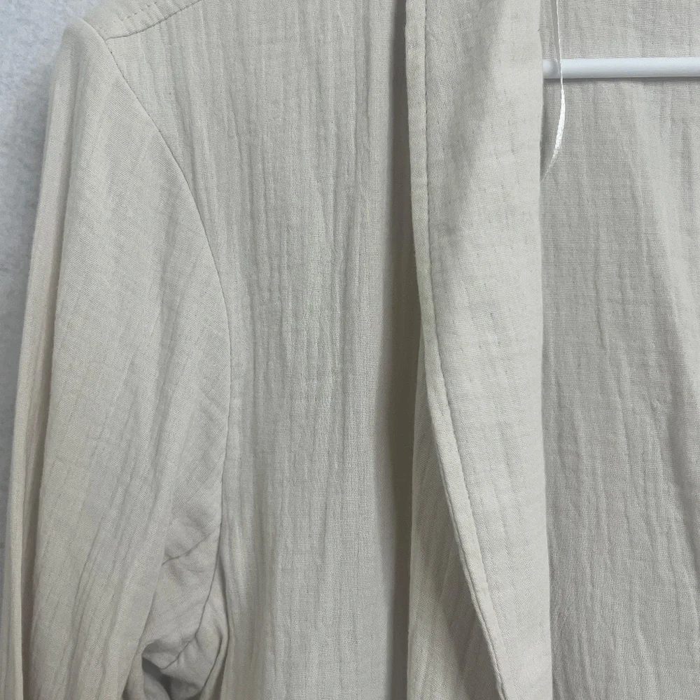a.n.a A New Approach Cream Lightweight Blazer Jacket L - Picture 6 of 12